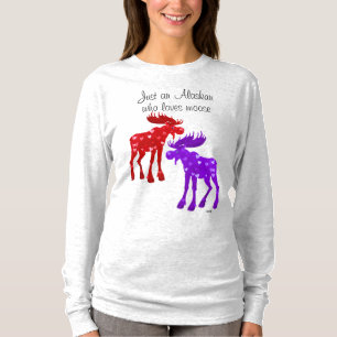 Alaskan Who Loves Moose II - Long Sleeve T-shirt