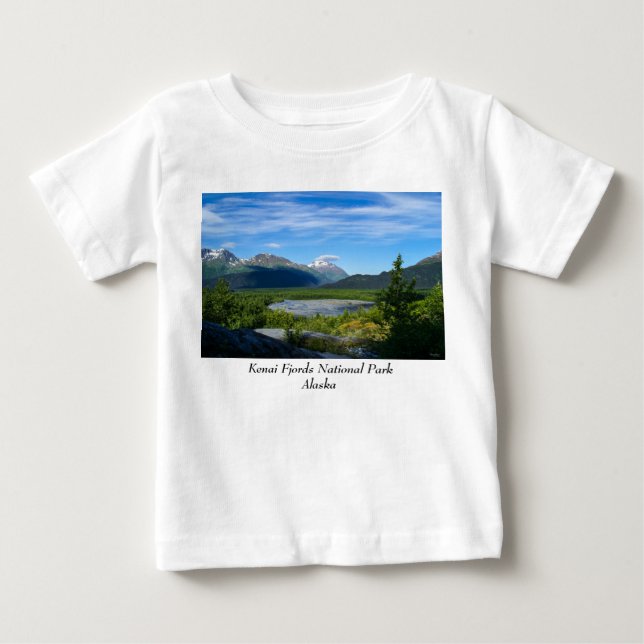 Alaska's Exit Glacier Valley Baby T-Shirt (Front)