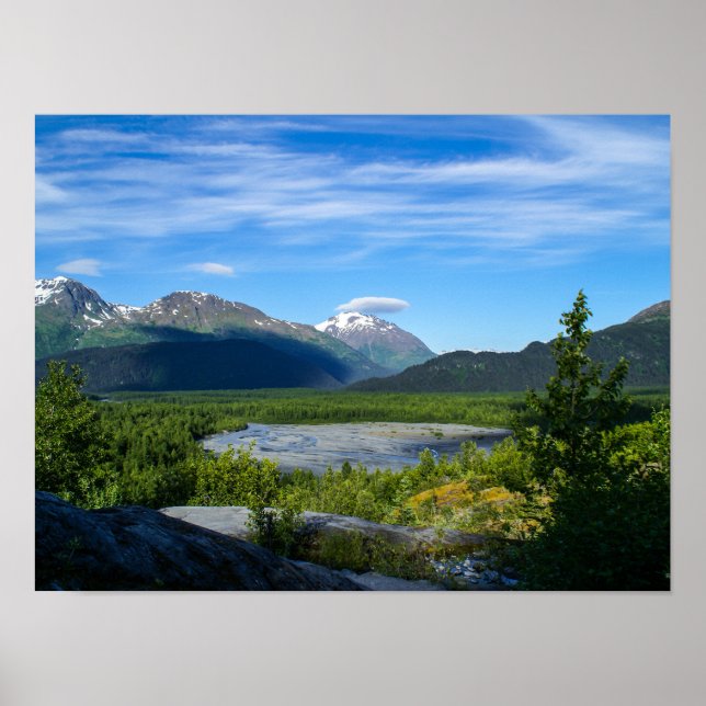 Alaska's Exit Glacier Valley Poster (Front)