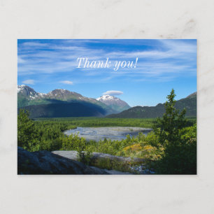 Alaska's Exit Glacier Valley Thank You Postcard