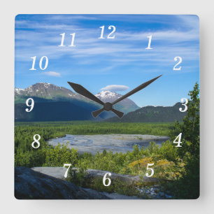 Alaska's Exit Glacier Valley Wall Clock