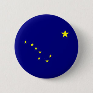 Alaska's Flag 6 Cm Round Badge