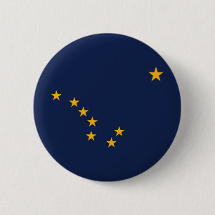 Alaska's Flag 6 Cm Round Badge