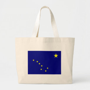 Alaska's Flag Large Tote Bag