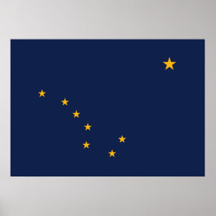 Alaska's Flag Poster