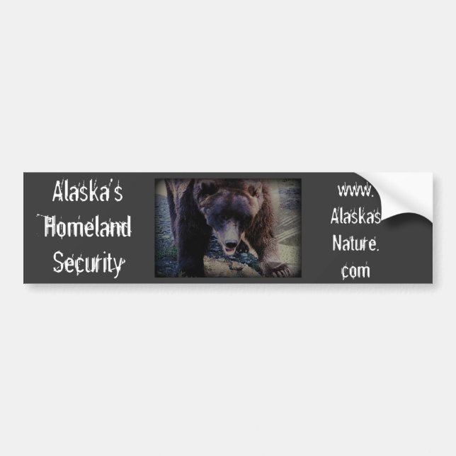 Alaska's Homeland Security Bumper Sticker (Front)
