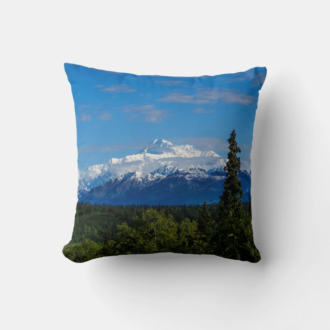 Alaska's Mt. McKinley Cushion (Front)