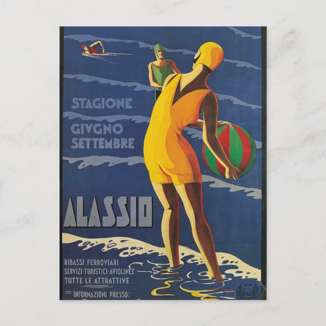 Alassio, Italy Postcard (Front)