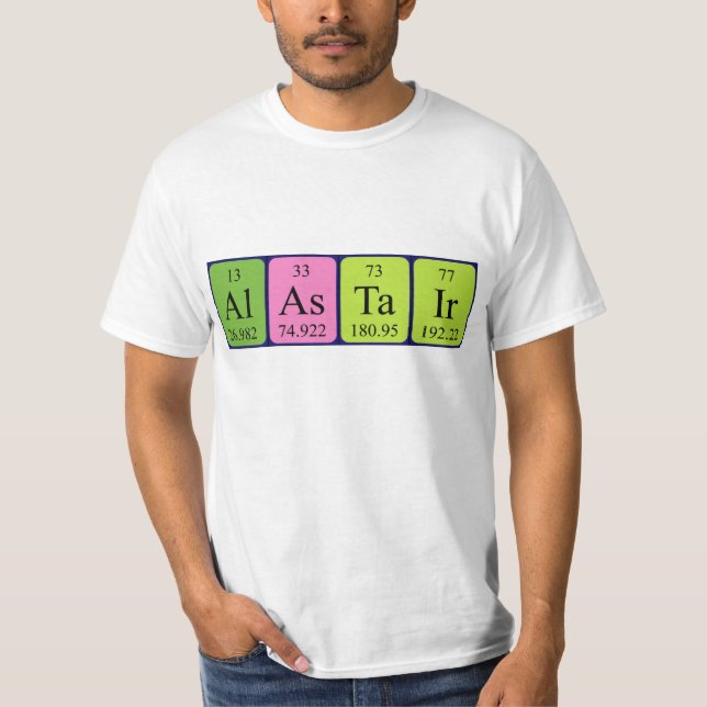 Alastair periodic table name shirt (Front)