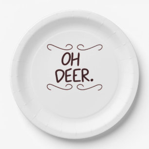 Alastor Oh Deer Creative Art Design Paper Plate