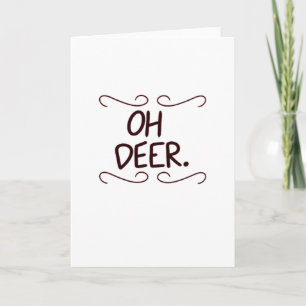 Alastor Oh Deer Creative Art DFolded Greeting Card