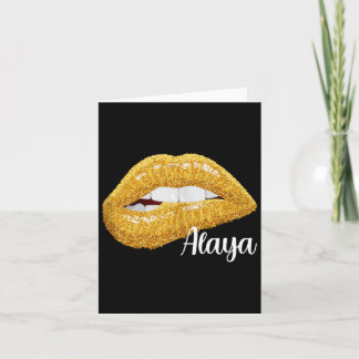 Alaya - First Name Gift Sleeveless Card