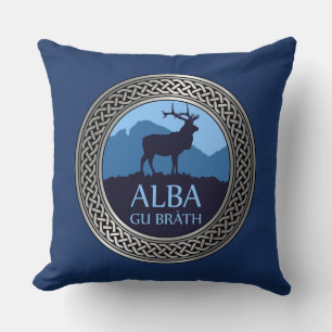 Alba Gu Brath Knot Throw Pillow