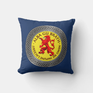 Alba Gu Brath Lion Rampant Knot Cushion
