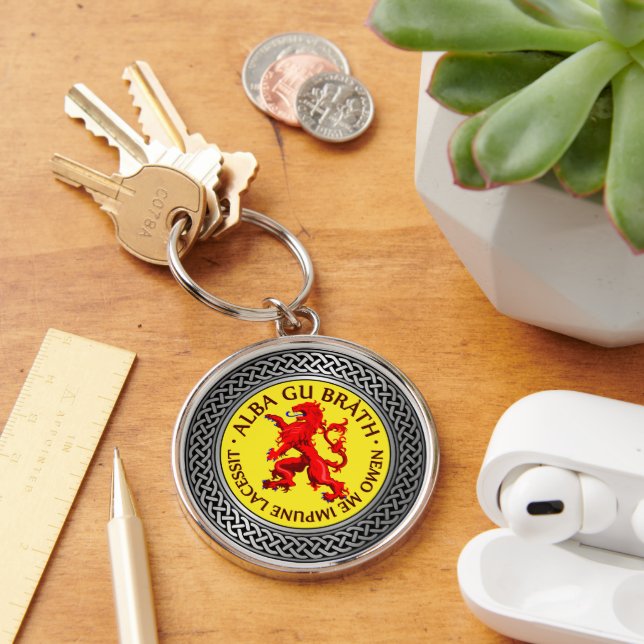 Alba Gu Brath Lion Rampant Knot Key Ring (Desk)