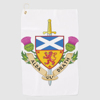 Alba Gu Bràth Scottish Heritage Crest Inspired Golf Towel