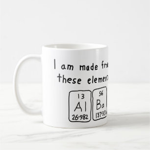 Alba periodic table name mug
