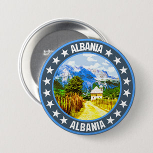 Albania 7.5 cm round badge