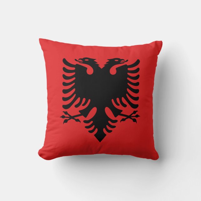 Albania (Albanian) Flag Cushion (Front)