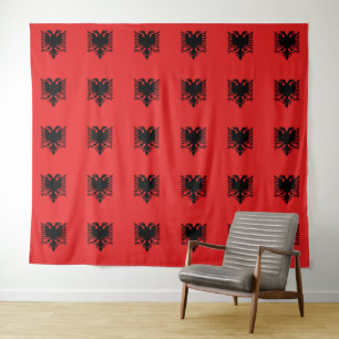 Albania & Albanian Flag fashion sports /tapestry Tapestry