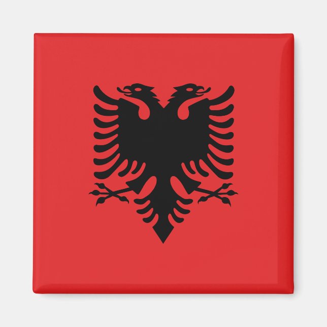 Albania (Albanian) Flag Magnet (Front)