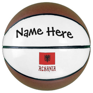 Albania Albanian Flag Personalised  Basketball