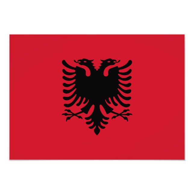 Albania - Albanian Flag Photo Print (Front)