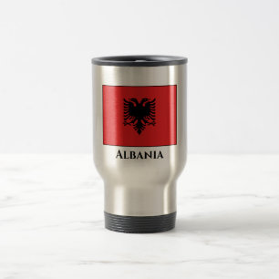Albania (Albanian) Flag Travel Mug