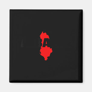 Albania Albanian Map Magnet