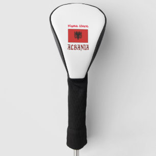 Albania and Albanian Flag Red Personalisation  Golf Head Cover