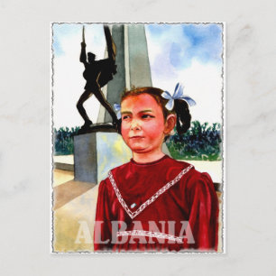 Albania Art Postcard