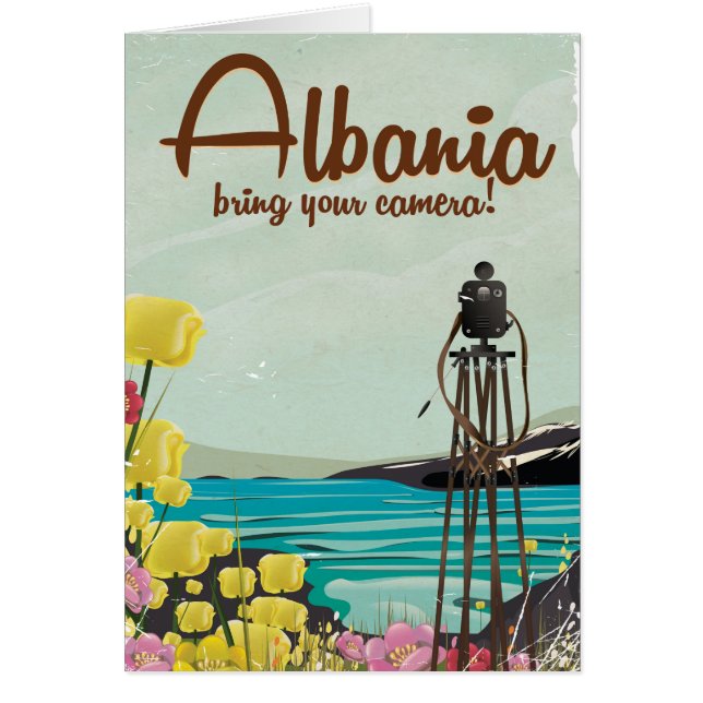 Albania Camera Vintage travel poster (Front)