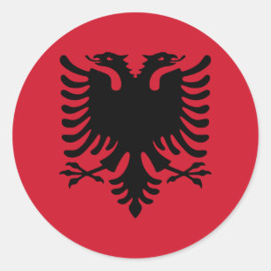albania classic round sticker