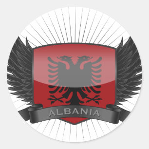ALBANIA CLASSIC ROUND STICKER