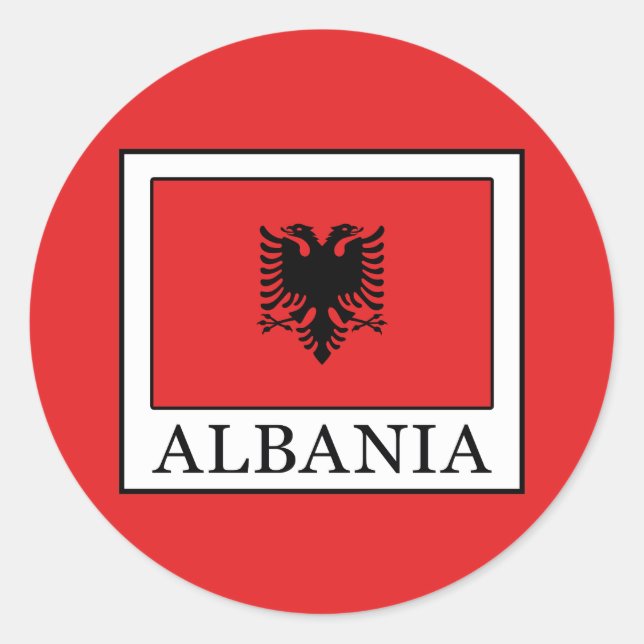 Albania Classic Round Sticker (Front)