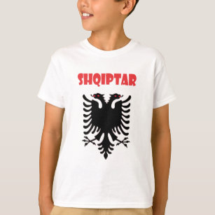 Albania Country Flag and Fan Design T-Shirt