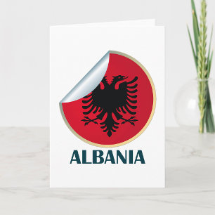 Albania Double Headed Eagle Emblem  Card