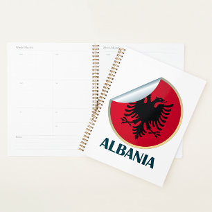 Albania Double Headed Eagle Emblem  Planner