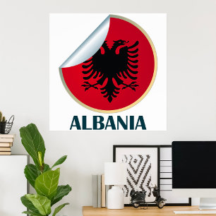 Albania Double Headed Eagle Emblem Poster