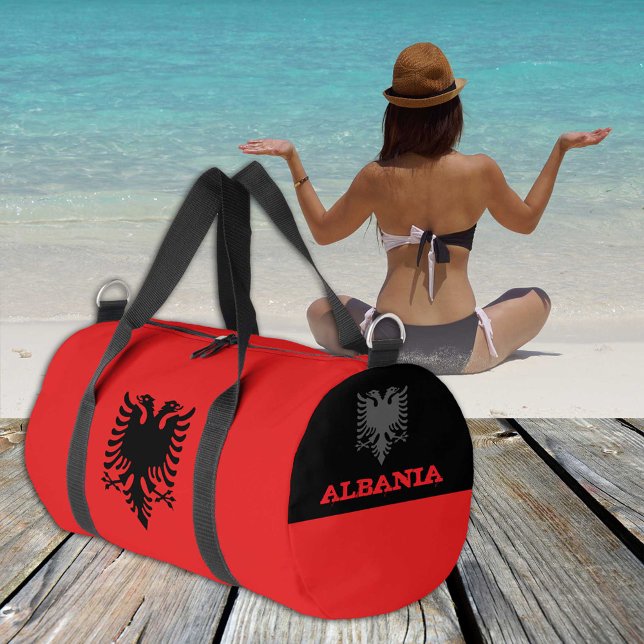 Albania duffle, Albanian flag fitness /sports Duffle Bag (Creator Uploaded)