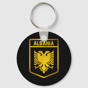 Albania Emblem Key Ring