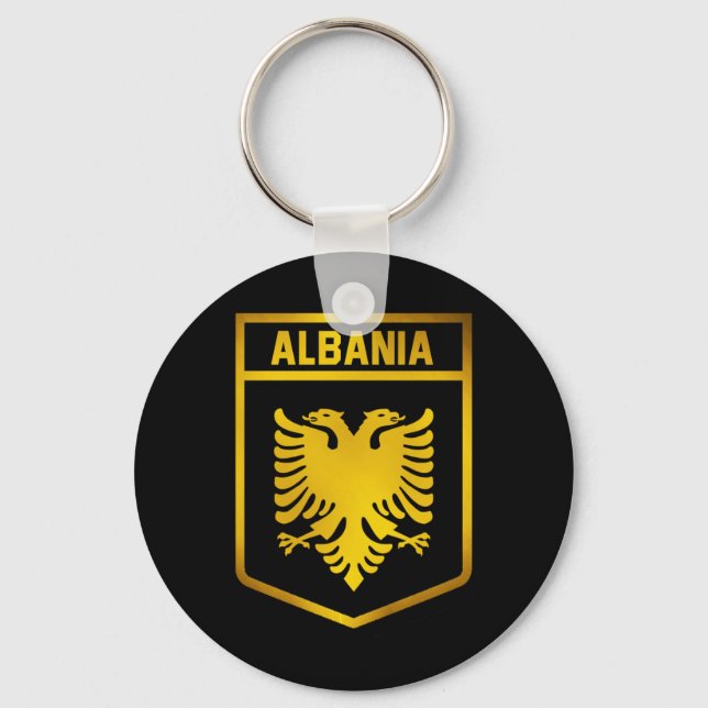 Albania Emblem Key Ring (Front)