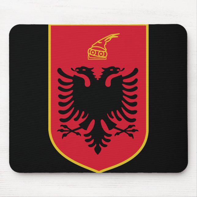 albania emblem mouse mat (Front)
