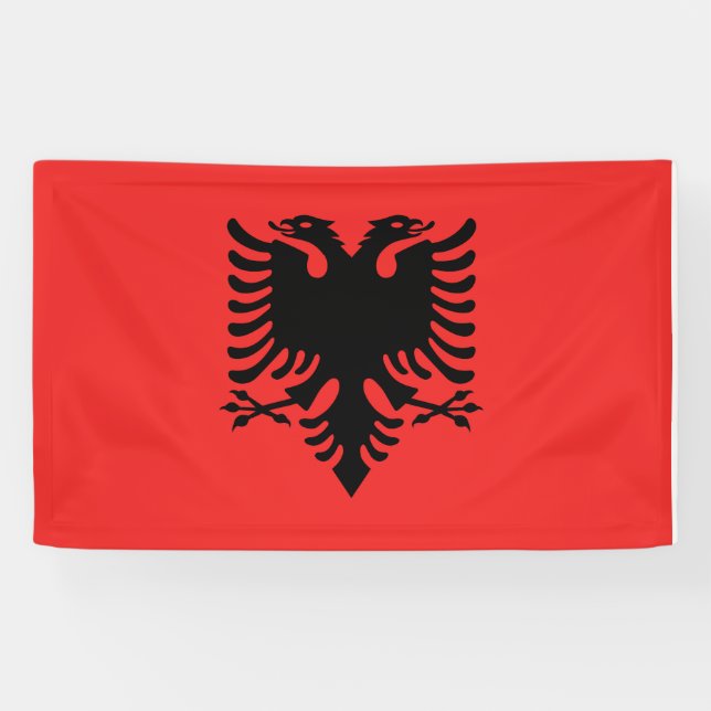 Albania flag Banner (Horizontal)