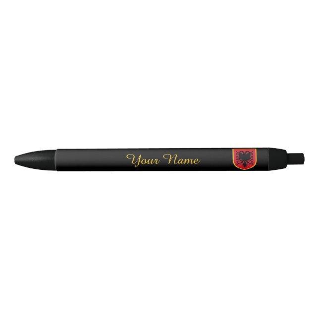 Albania Flag Black Ink Pen (Front)