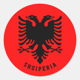 Albania Flag Classic Round Sticker