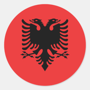 Albania Flag Classic Round Sticker