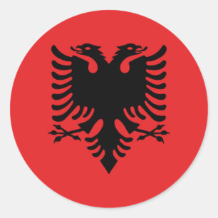 Albania Flag Classic Round Sticker