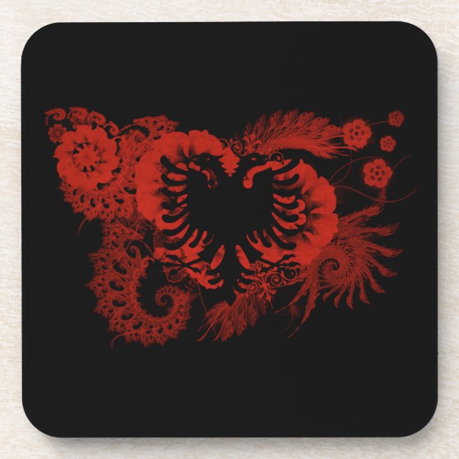 Albania Flag Coaster (Front)
