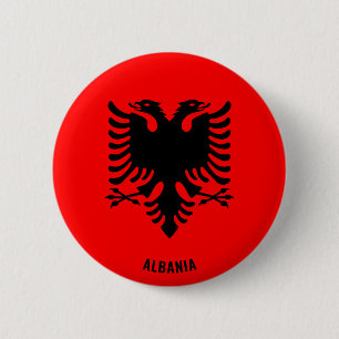 Albania Flag Cute Patriotic 6 Cm Round Badge